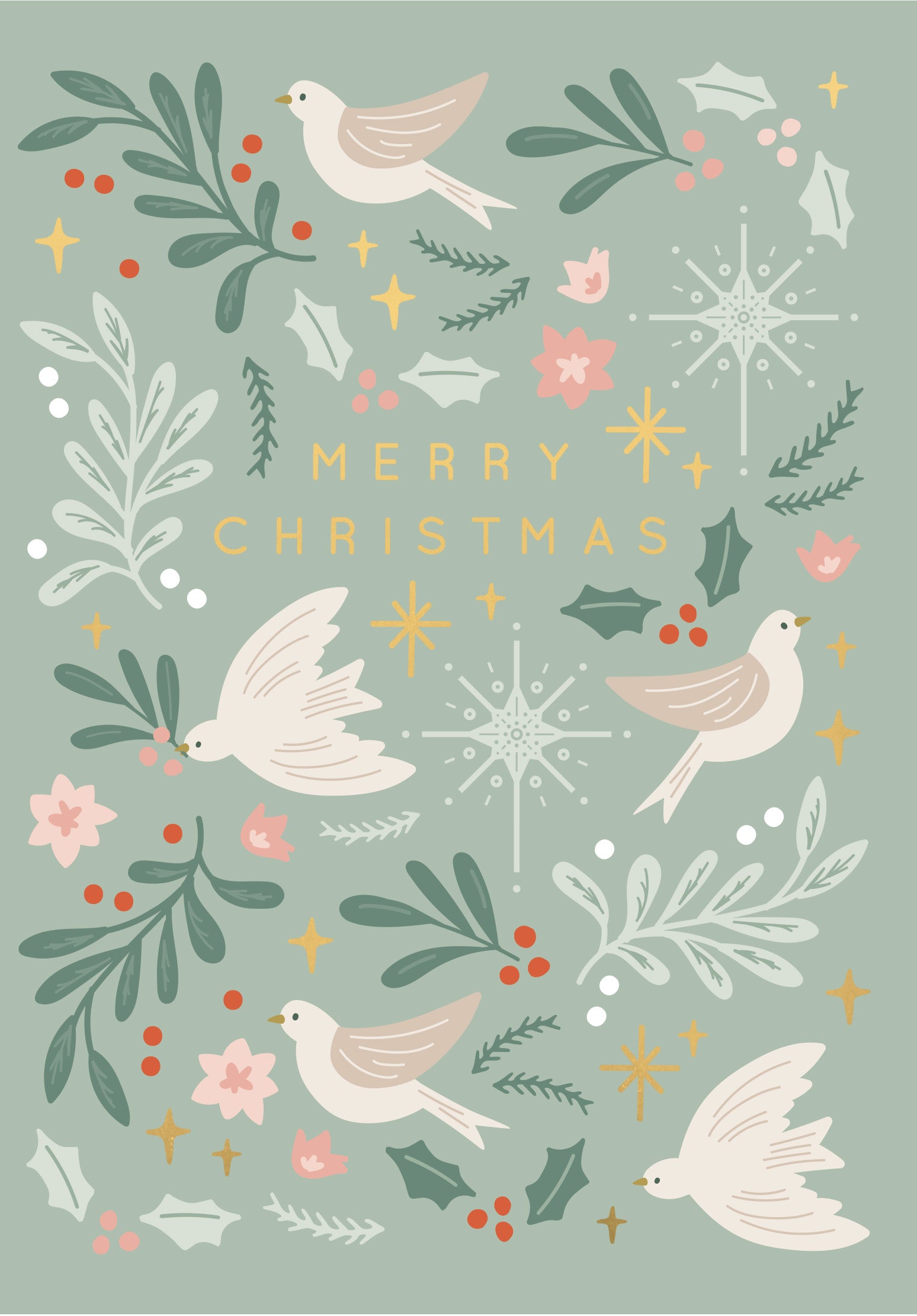 Christmas 23 Greeting Card - Christmas Doves